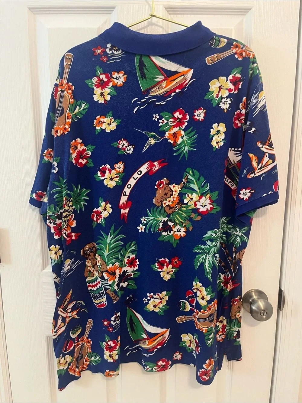 Polo Ralph Lauren Tropical Polo Bear Hawaiian Shirt XL